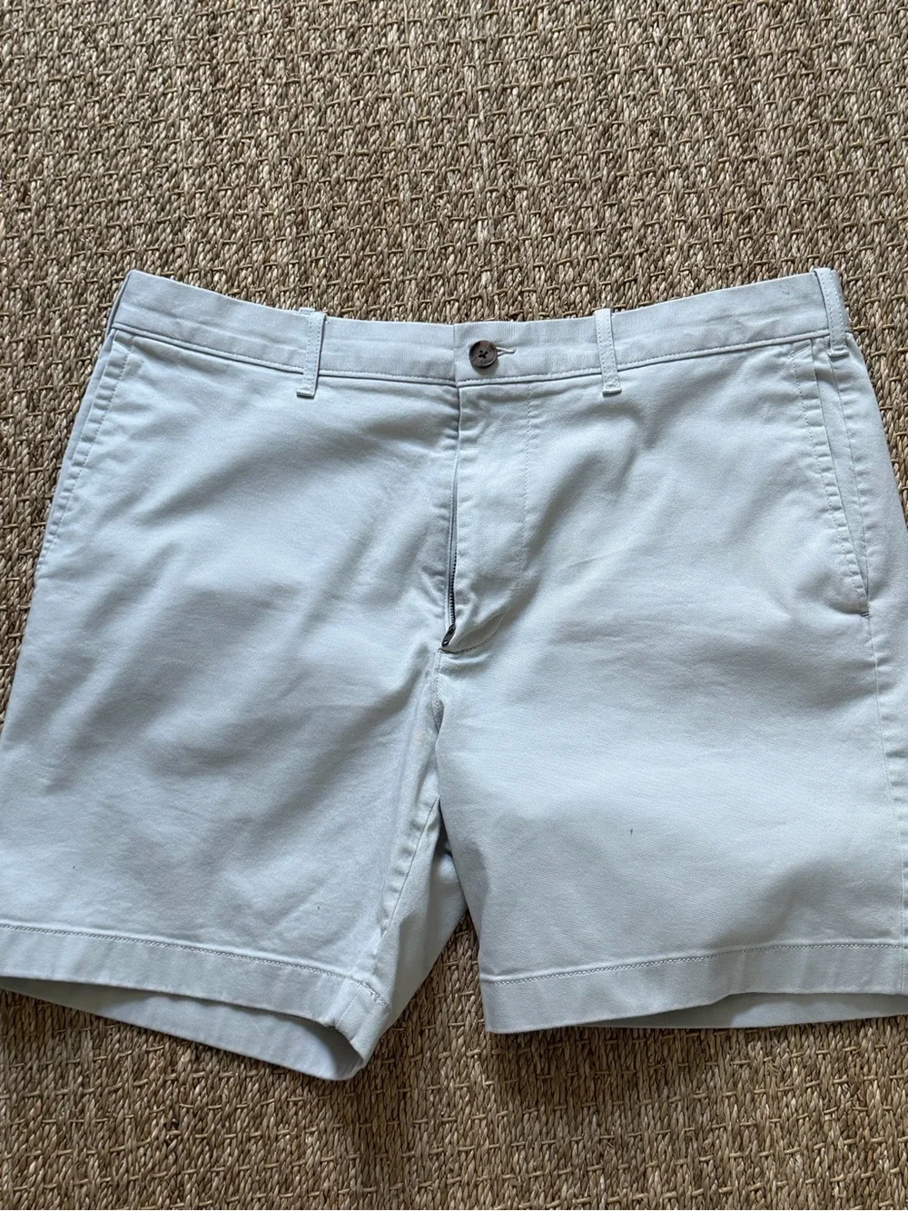 J. Crew Light Stone Flat-Front Chino Shorts - Picture 1 of 4